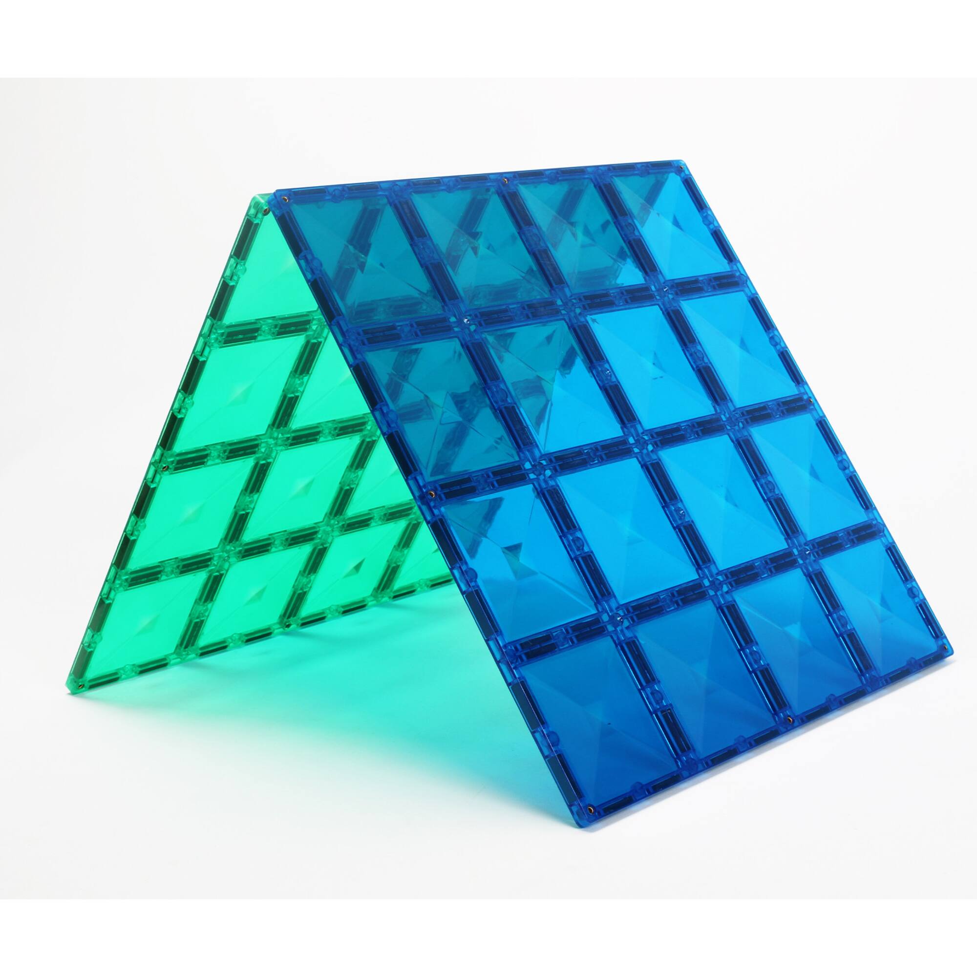 Connetix® Blue & Green Magnetic Tiles Rainbow Base Plates, 2ct.